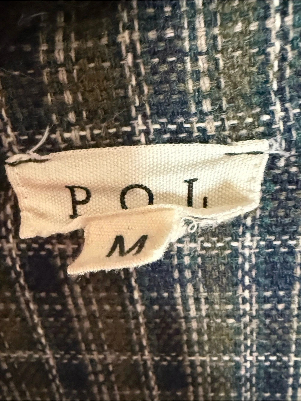POL Plaid Maxi Duster Size Medium - Picture 2 of 4